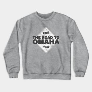 TCU Road To Omaha College Baseball 2023 Crewneck Sweatshirt